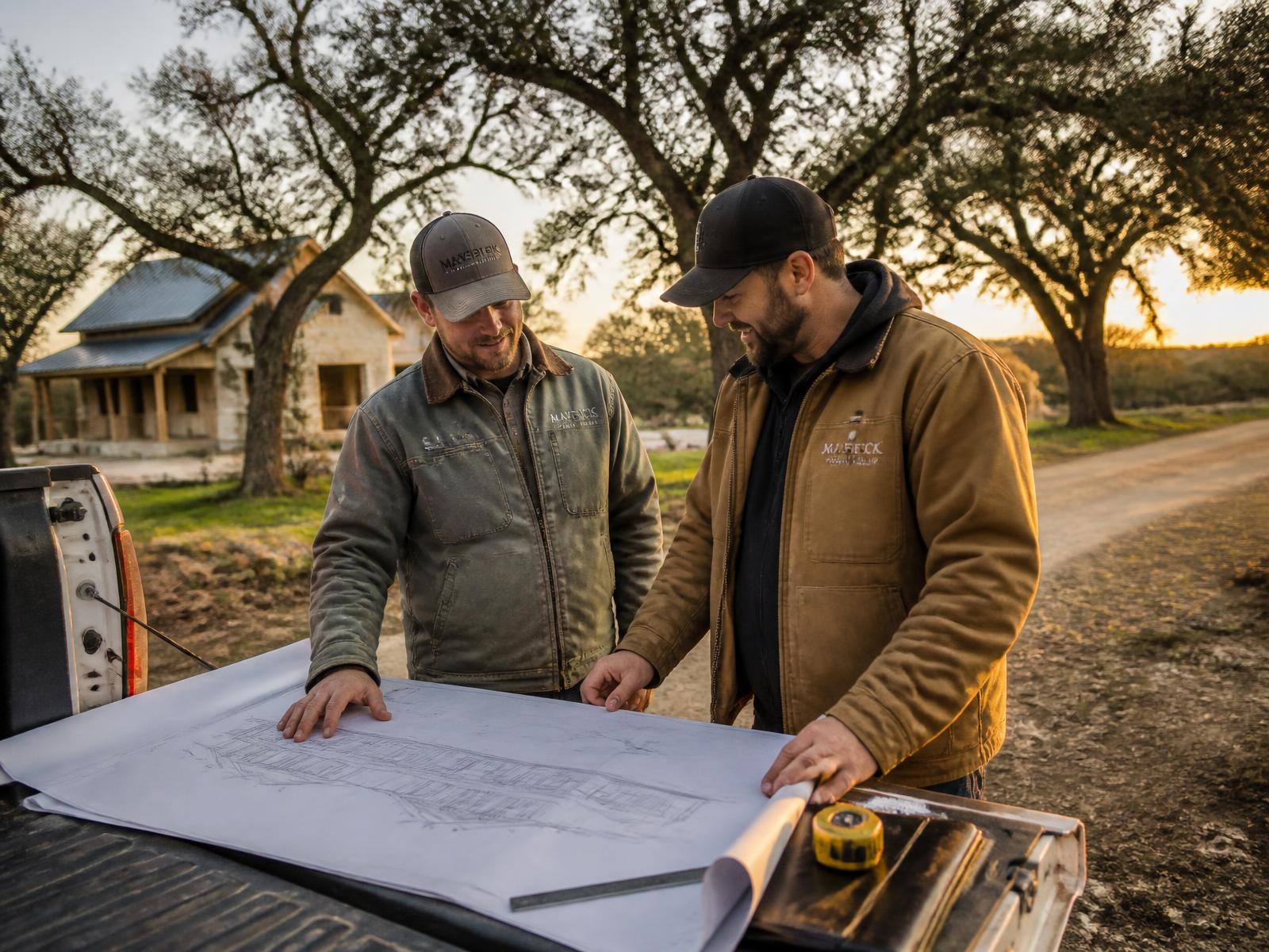 Caddo Oak & Co. team on a job site